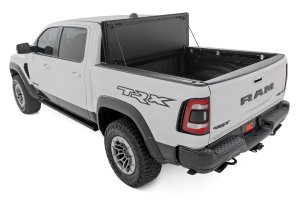 Ram 1500 TRX Hard Tri-Fold Flip Up Bed Cover - Rough Country - '21-'24